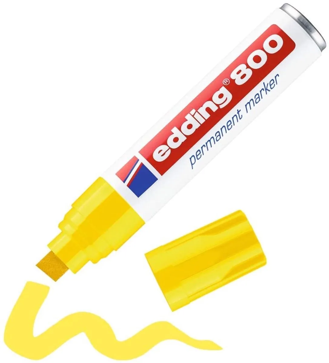 Edding 800 permanent marker (4 - 12 mm schuin) fra edding i Gul – produktbillede