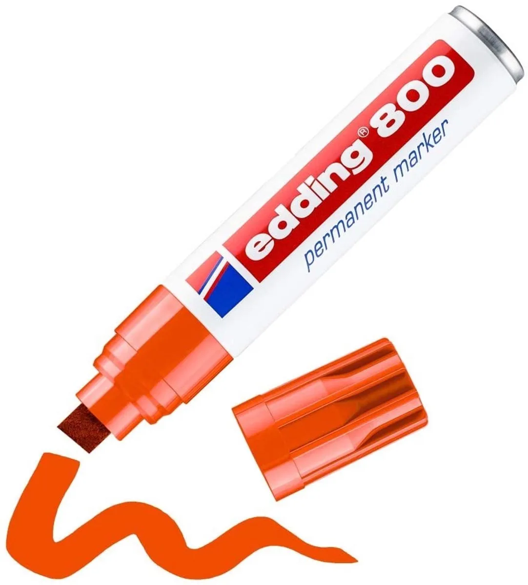 Edding 800 permanent marker (4 - 12 mm schuin) van edding in Oranje – productfoto