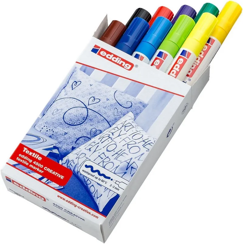 Filzstift Textilmarker edding 4500 creative 2-3mm sortiert by edding – product photo