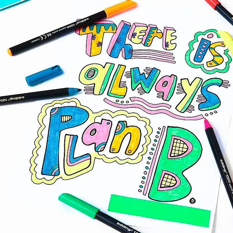 Fineliner edding 1200 001 fijn zwart by edding – product photo 3 of 3