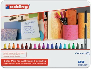 Fineliner edding 1200 fijn assorti blik à 20 stuks by edding – product photo 1 of 3