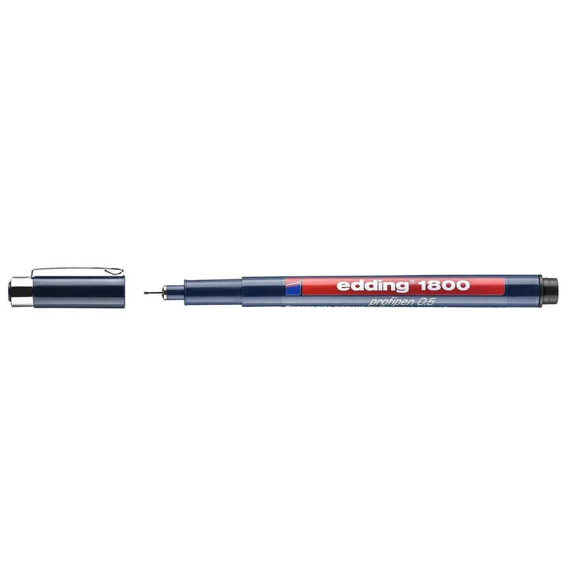 Fineliner edding 1800 0.5mm zwart by edding – product photo