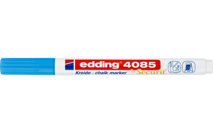 Krijtstift edding 4085 by Securit rond 1-2mm lichtblauw de edding – photo produit