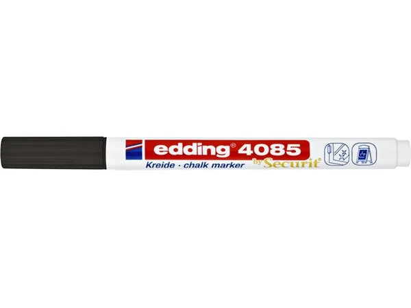 Krijtstift edding 4085 by Securit rond 1-2mm zwart by edding – product photo