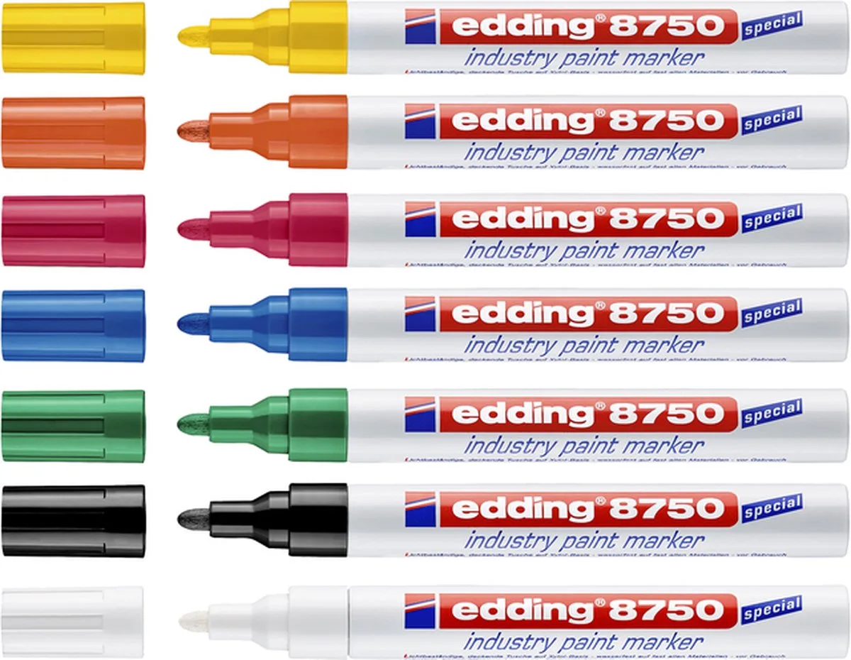 Lakmarker edding e-8750 industry - 10 stuks von edding in Orange – Produktfoto