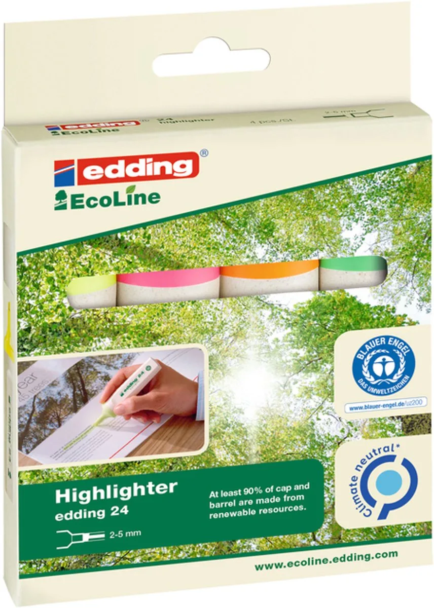 Markeerstift edding 24 eco 2-5mm | 6 stuks van edding in Assorti – productfoto
