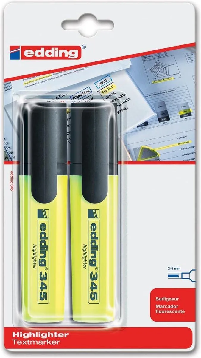 Markeerstift edding 345 van edding in Geel – productfoto