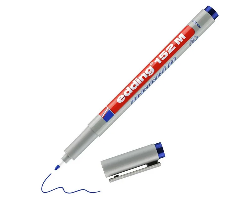 Marker edding 152 M Folienschreiber Blau – Non-Permanent 1 mm by edding – product photo