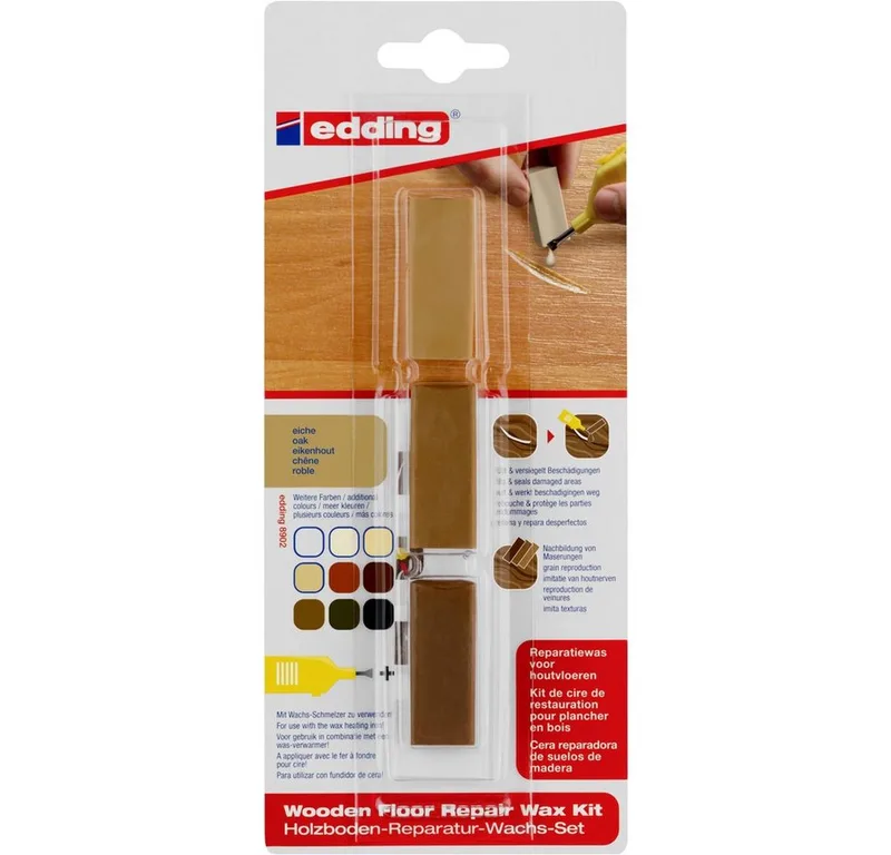 Marker Edding 8902 4-8902-1-4603 Holzboden Reparaturwachsset Eiche by edding – product photo