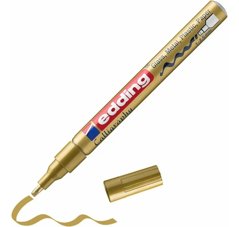 Marker Edding Calligraphy Marker 753 gold 1-2,5mm by edding – product photo