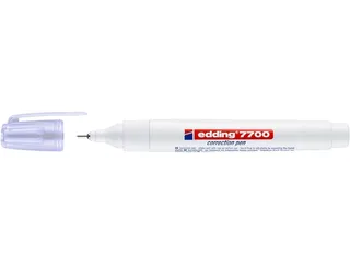 Marker Korrekturstift für Papier und Kartonagen, geruchsarm schnelltrocknend Clip vorhanden by edding in White – product photo 3 of 3