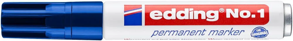 No. 1 Permanentmarker 1.0 - 5.0 mm Blau de edding – photo produit