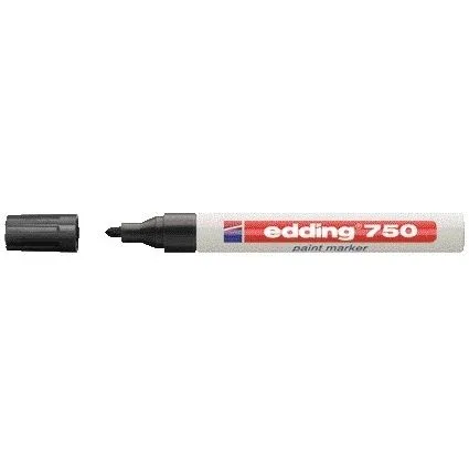 Paintmarker edding 750 oliebasis 2-4mm zwart | 10 stuks by edding – product photo