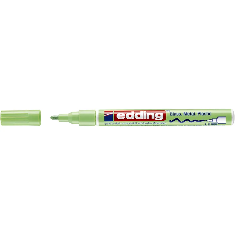 Paintmarker edding 751 oliebasis 1-2mm pa groen | 10 stuks von edding – Produktfoto