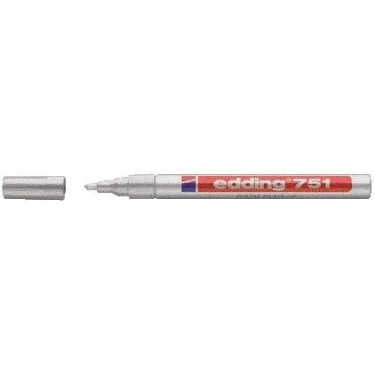 Paintmarker edding 751 oliebasis 1-2mm zilver | 100 stuks by edding – product photo