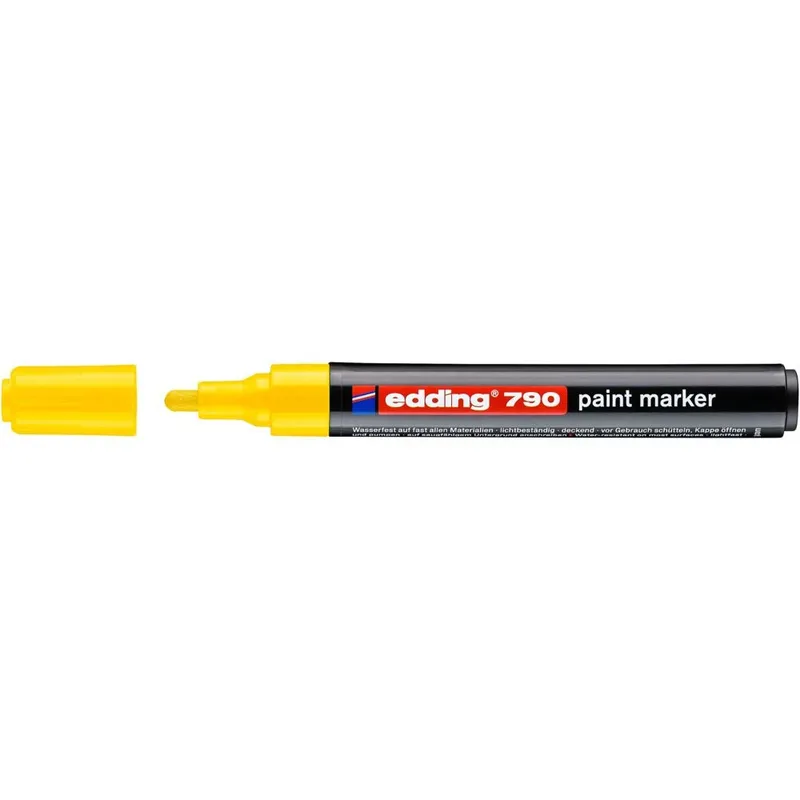 Paintmarker edding 790 alcoholbasis 2-3mm geel | 10 stuks de edding – photo produit