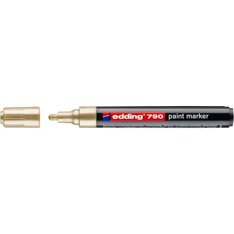 Paintmarker edding 790 alcoholbasis 2-3mm goud | 10 stuks by edding – product photo