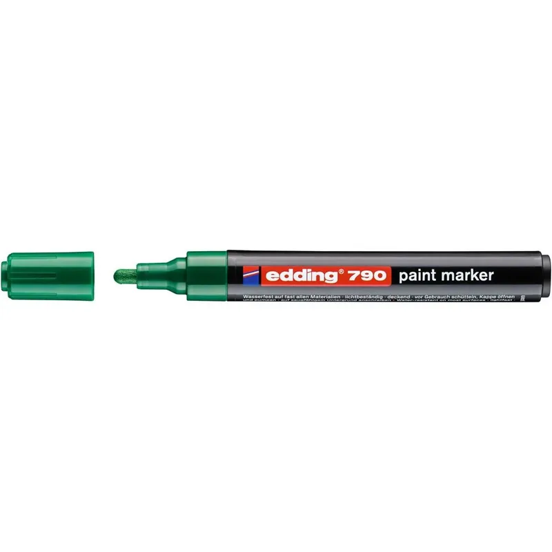 Paintmarker edding 790 alcoholbasis 2-3mm groen | 10 stuks fra edding – produktbillede