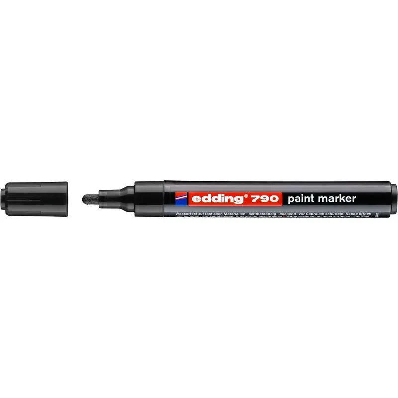 Paintmarker edding 790 alcoholbasis 2-3mm zwart | 10 stuks fra edding – produktbillede