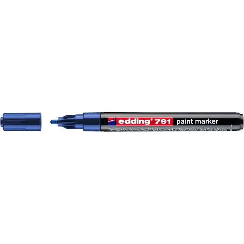 Paintmarker edding 791 alcoholbasis 1-2mm blauw | 10 stuks by edding – product photo