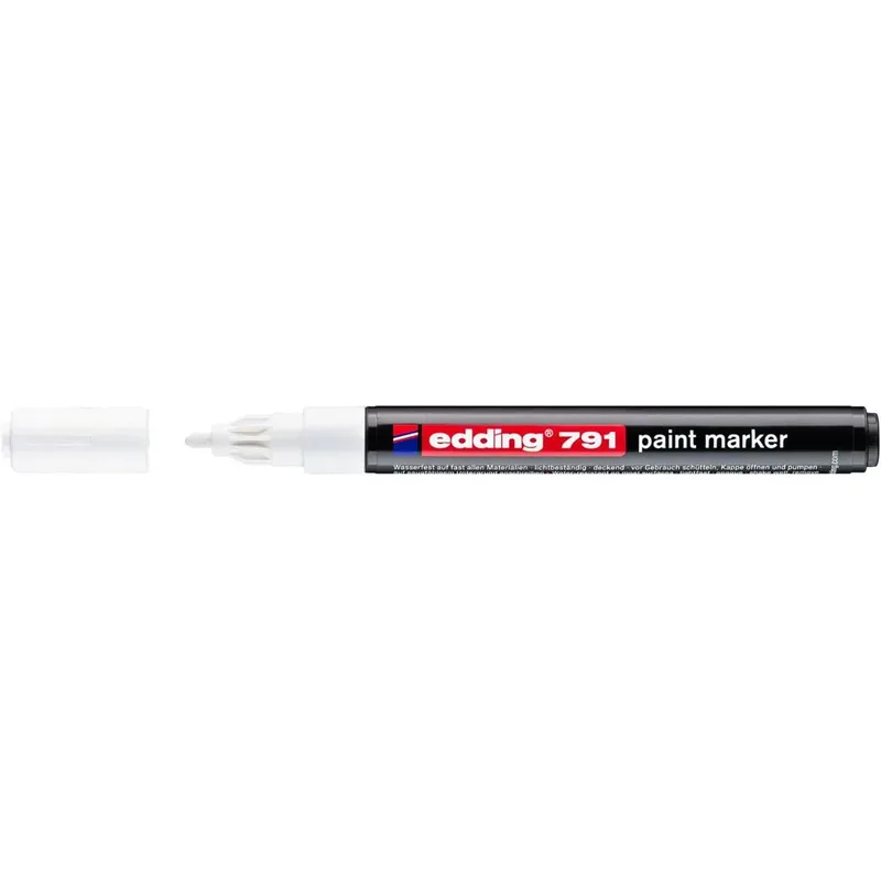 Paintmarker edding 791 alcoholbasis 1-2mm wit | 10 stuks van edding – productfoto
