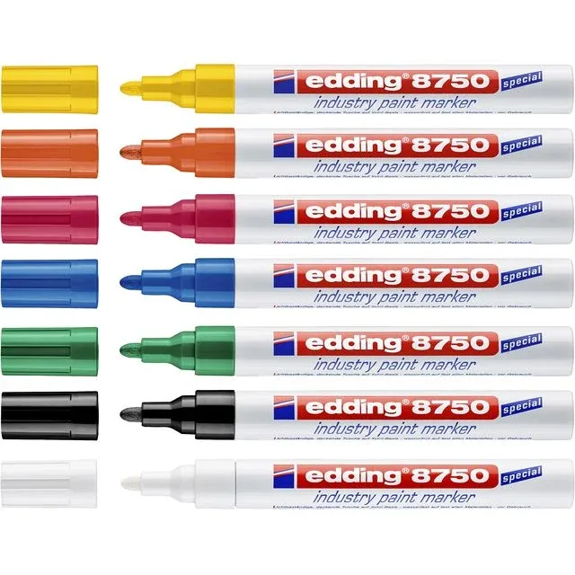 Paintmarker edding 8750 industrie 2-4mm wit | 10 stuks van edding – productfoto