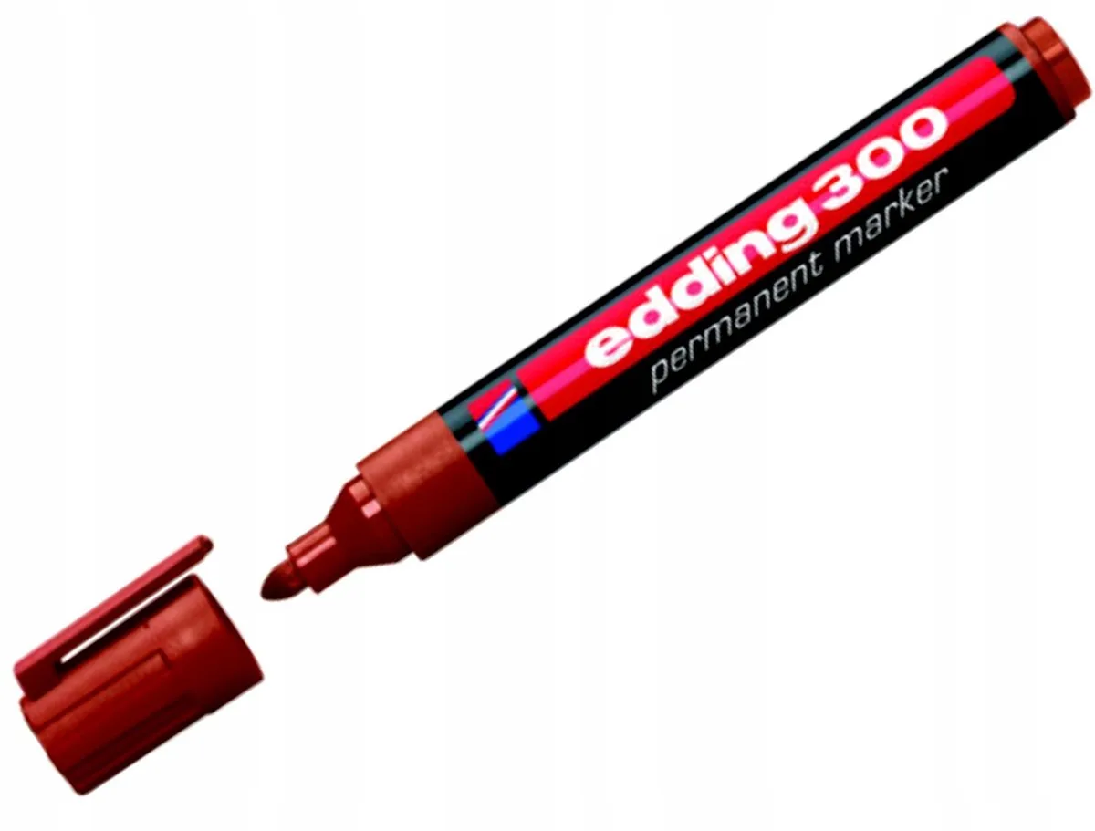 Permanent Marker 1,5-3 mm - Vervaagt niet fra edding i Brun – produktbillede
