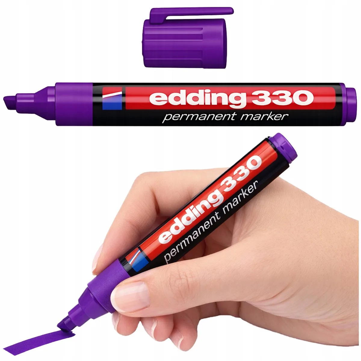 Permanent Marker 1-5mm - Vervaagt niet fra edding i Lilla – produktbillede
