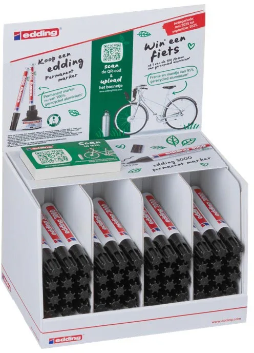 permanent marker 3000 zwart från edding – produktbild