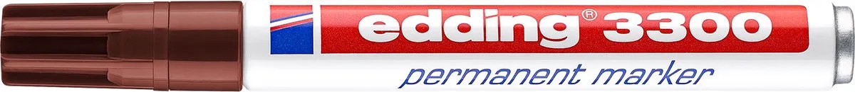Permanent marker Edding 3300-07 de edding en Marron – photo produit