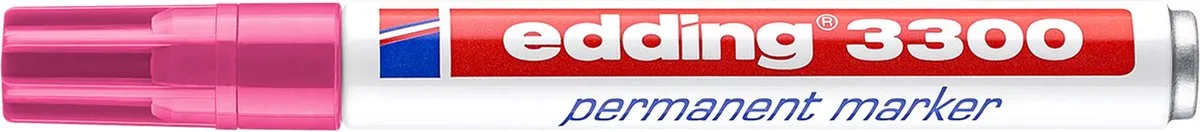 Permanent marker Edding 3300-09 von edding in Rosa – Produktfoto