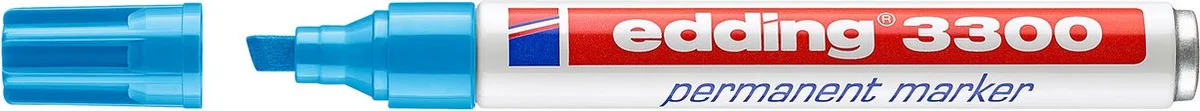 Permanent marker Edding 3300-10 de edding en Bleu clair – photo produit