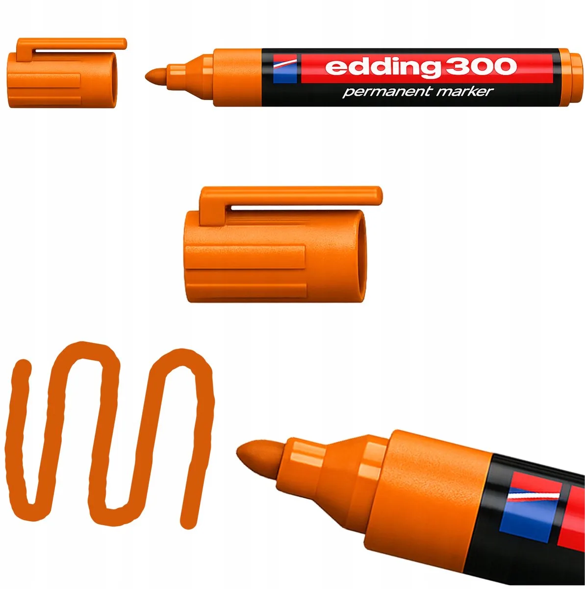 Permanente Marker - 1.5-3mm Lijnbreedte van edding in Oranje – productfoto