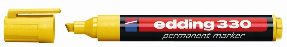 Permanente Marker - 1-5mm van edding in Geel – productfoto