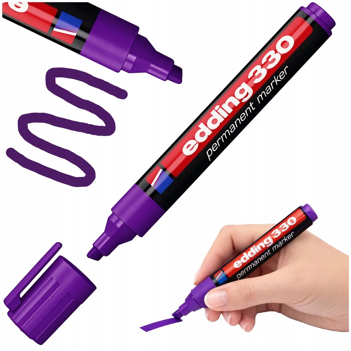 Permanente Marker - 1-5mm Punt - Voor School & Kantoor van edding in Fiolet – productfoto