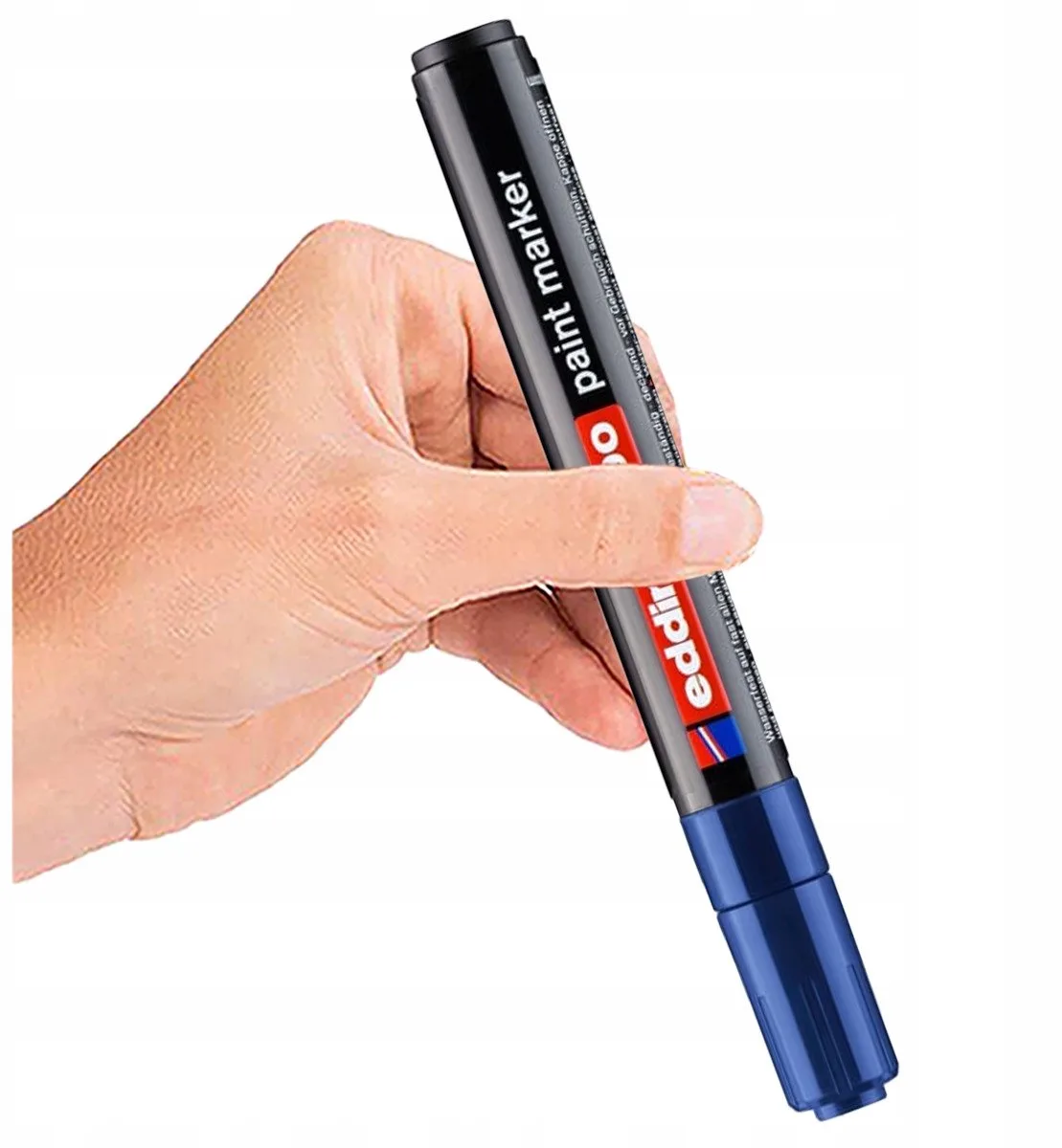 Permanente Marker Oliebasis - Kras- en Watervast de edding en Bleu – photo produit