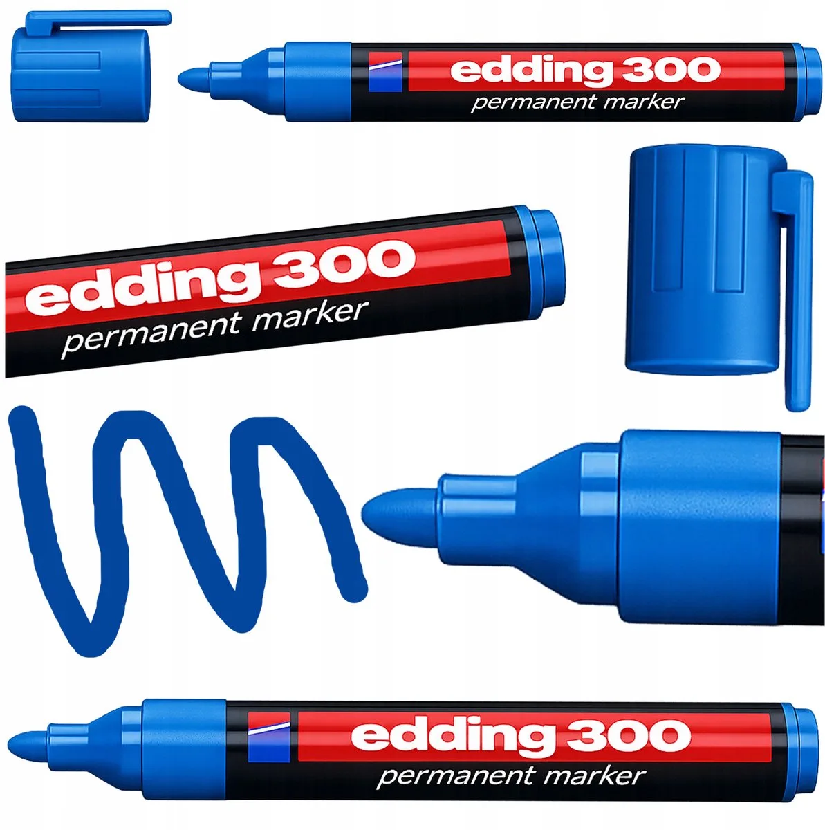 Permanente Marker Rond Punt 1.5-3mm de edding en Bleu – photo produit