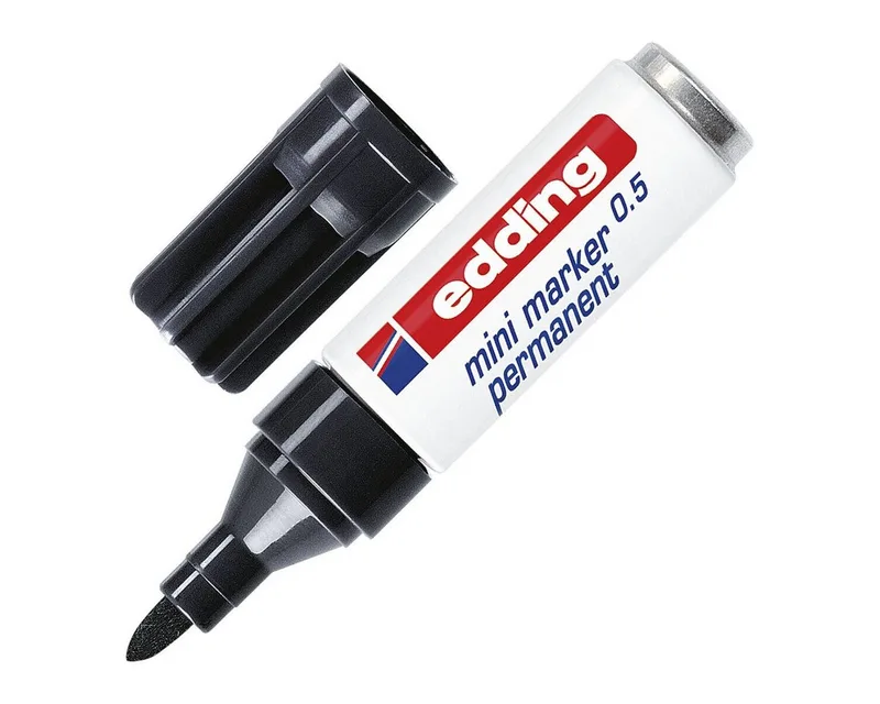 Permanentmarker mini marker 0.5, (1-tlg), wisch- und wasserfest by edding in Black – product photo