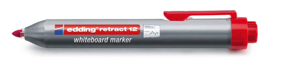 retract 12 Whiteboard-Marker 1.5 - 3.0 mm Rot de edding – photo produit
