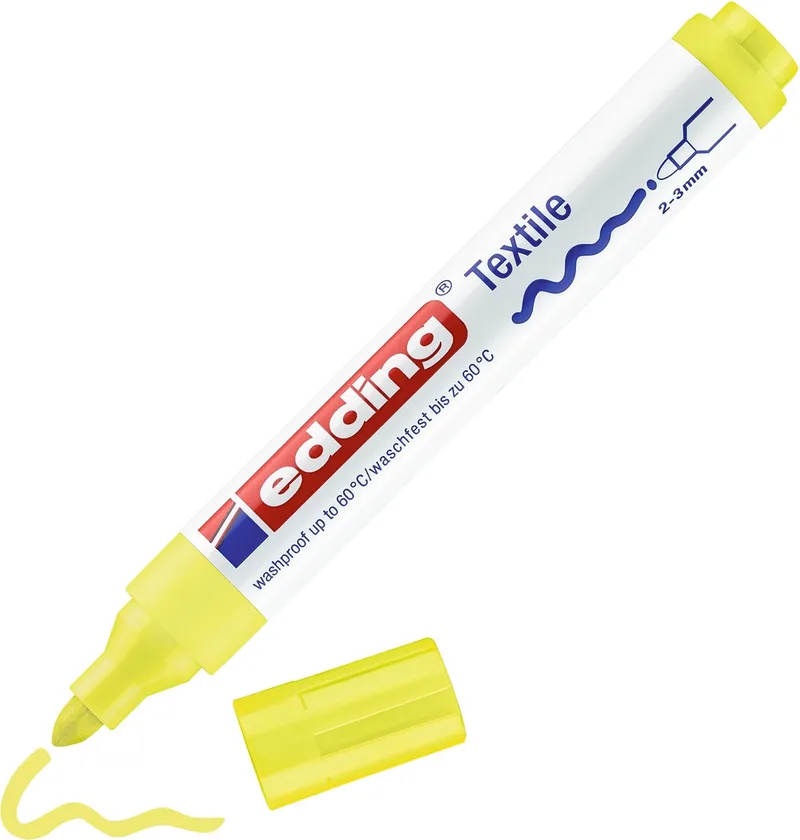 Textiel marker Edding 4500-65 van edding in Fluoriserend Geel – productfoto