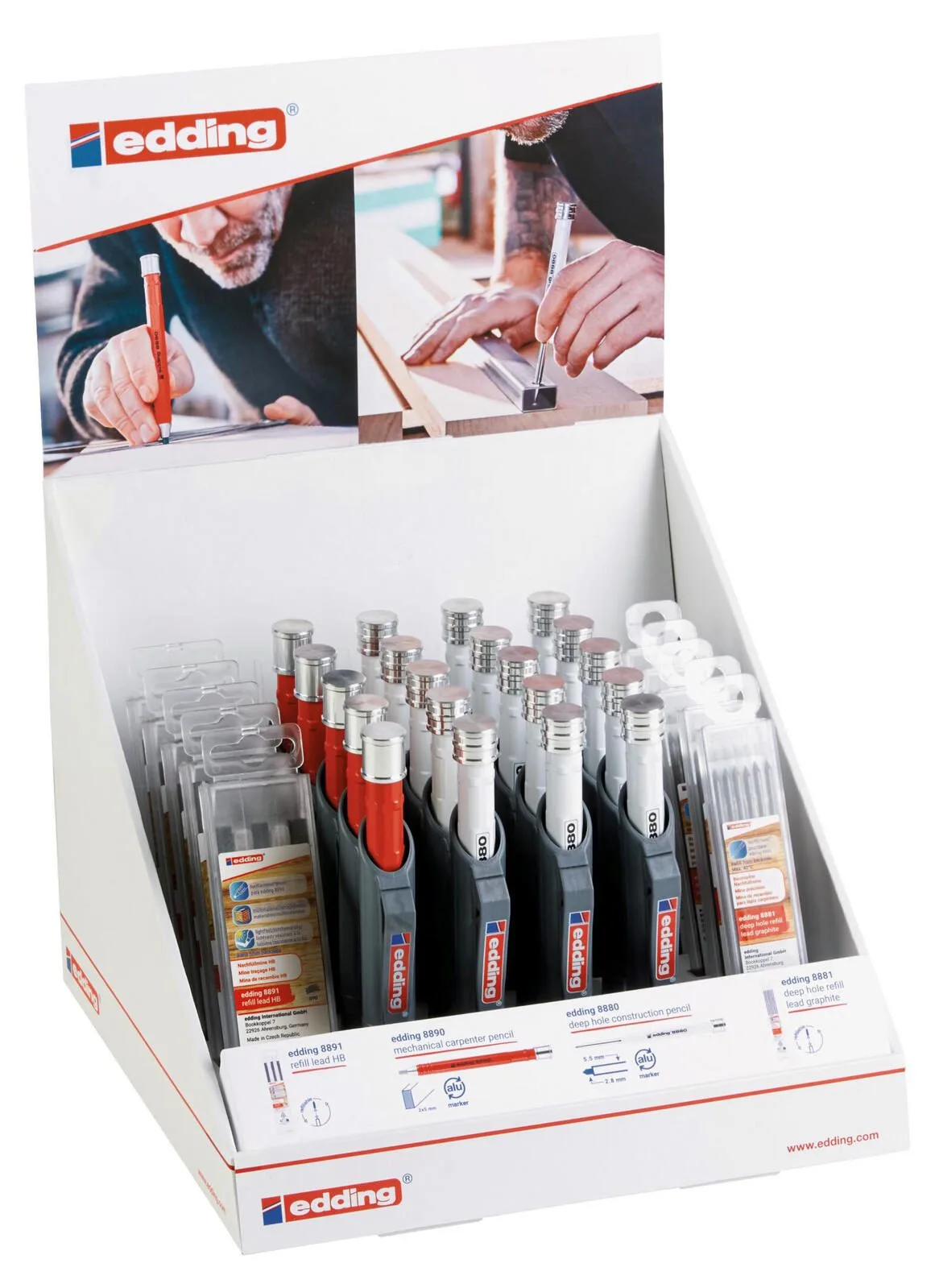 Tieflochmarker-Bleistift Display DIY de edding – photo produit