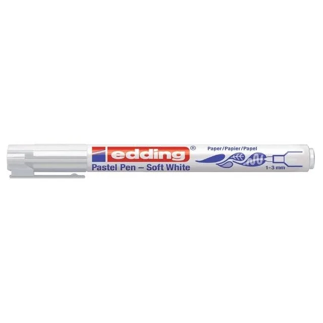 Viltstift edding 1500 soft wit | 500 stuks van edding – productfoto