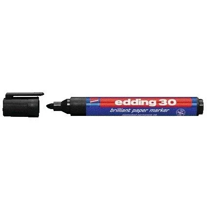 Viltstift edding 30 brilliant rond 1.5-3mm zwart | 10 stuks by edding – product photo
