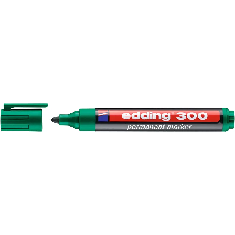 Viltstift edding 300 rond 1.5-3mm groen | 10 stuks de edding – photo produit