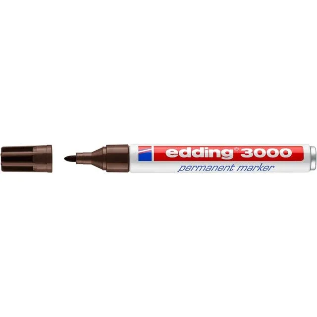 Viltstift edding 3000 rond 1.5-3mm donkerbruin | 10 stuks by edding – product photo