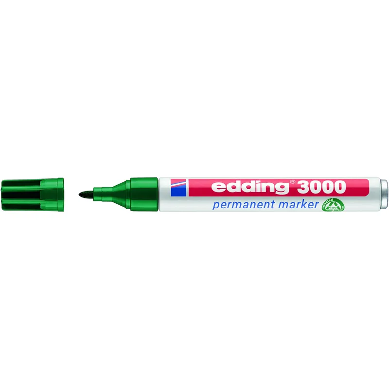 Viltstift edding 3000 rond 1.5-3mm groen | 10 stuks by edding – product photo