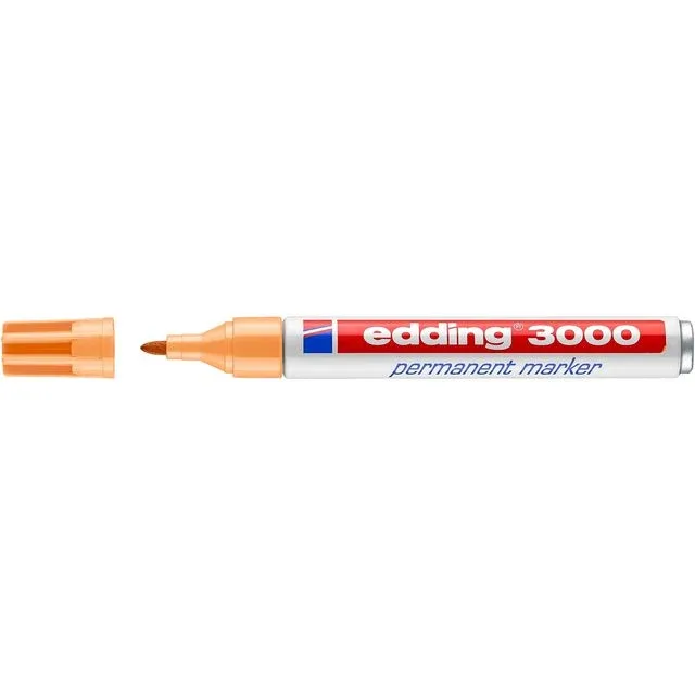 Viltstift edding 3000 rond 1.5-3mm lichtoranje | 10 stuks by edding – product photo