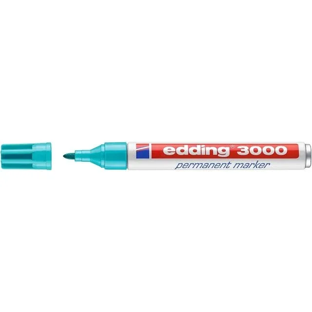 Viltstift edding 3000 rond 1.5-3mm turquoise | 10 stuks fra edding – produktbillede
