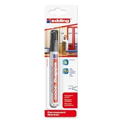 Viltstift edding 3000 rond 1.5-3mm zwart | 10 stuks by edding – product photo