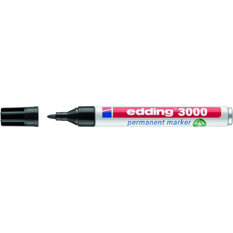 Viltstift edding 3000 rond 1.5-3mm zwart | 600 stuks von edding – Produktfoto